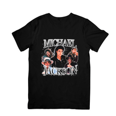 Camiseta Básica Michael Jackson Graphic Design