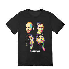 Camiseta Básica Coldplay Group Retro