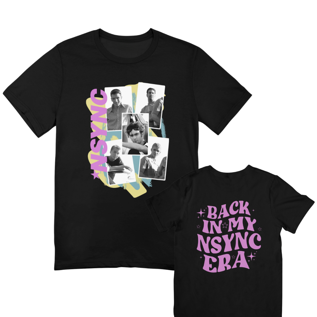 Camiseta Básica In My Nsync Era-PRETO