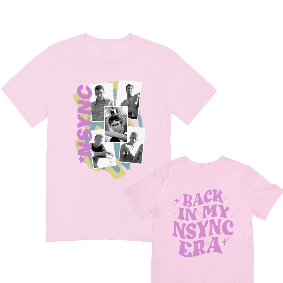 Camiseta Básica In My Nsync Era-ROSA BEBE