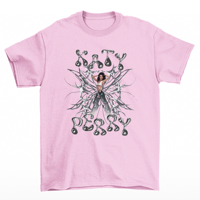 Camiseta Básica Katy Perry Collab New Album- Rosa Bebe