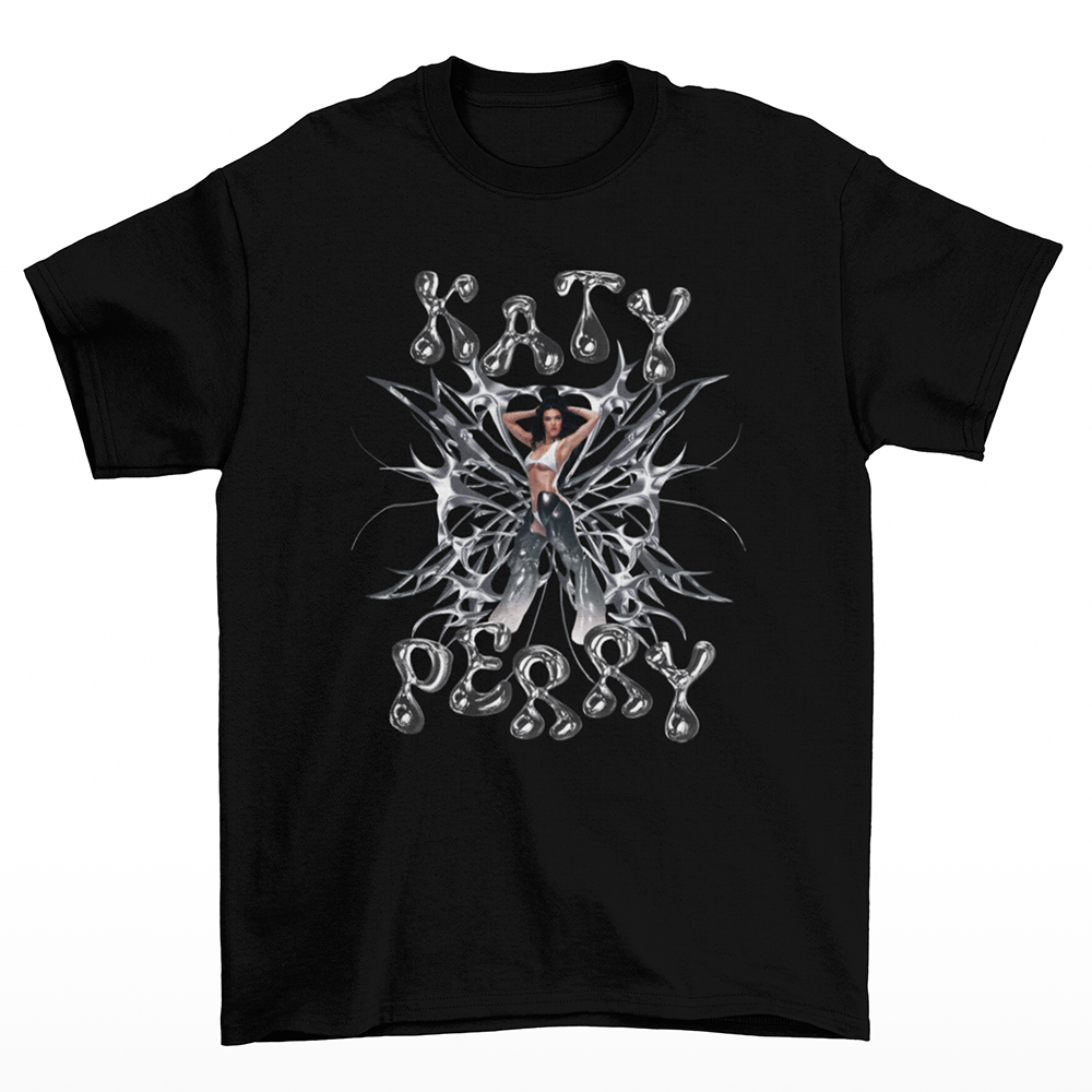 Camiseta Básica Katy Perry Collab New Album- Preto