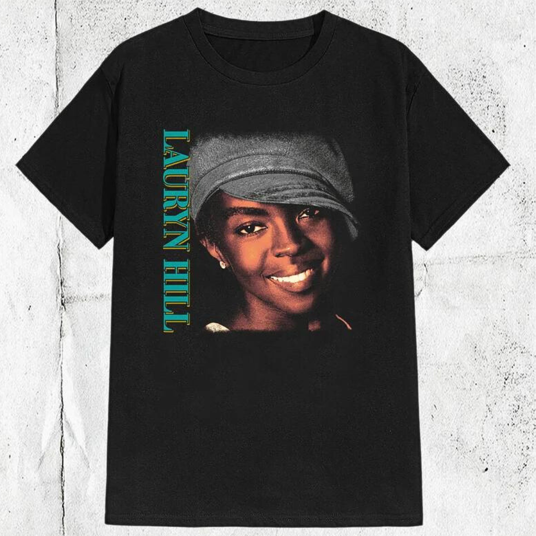 Camiseta Básica Lauryn Hill Face
