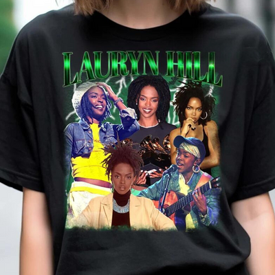 Camiseta Básica Lauryn Hill Rock Style