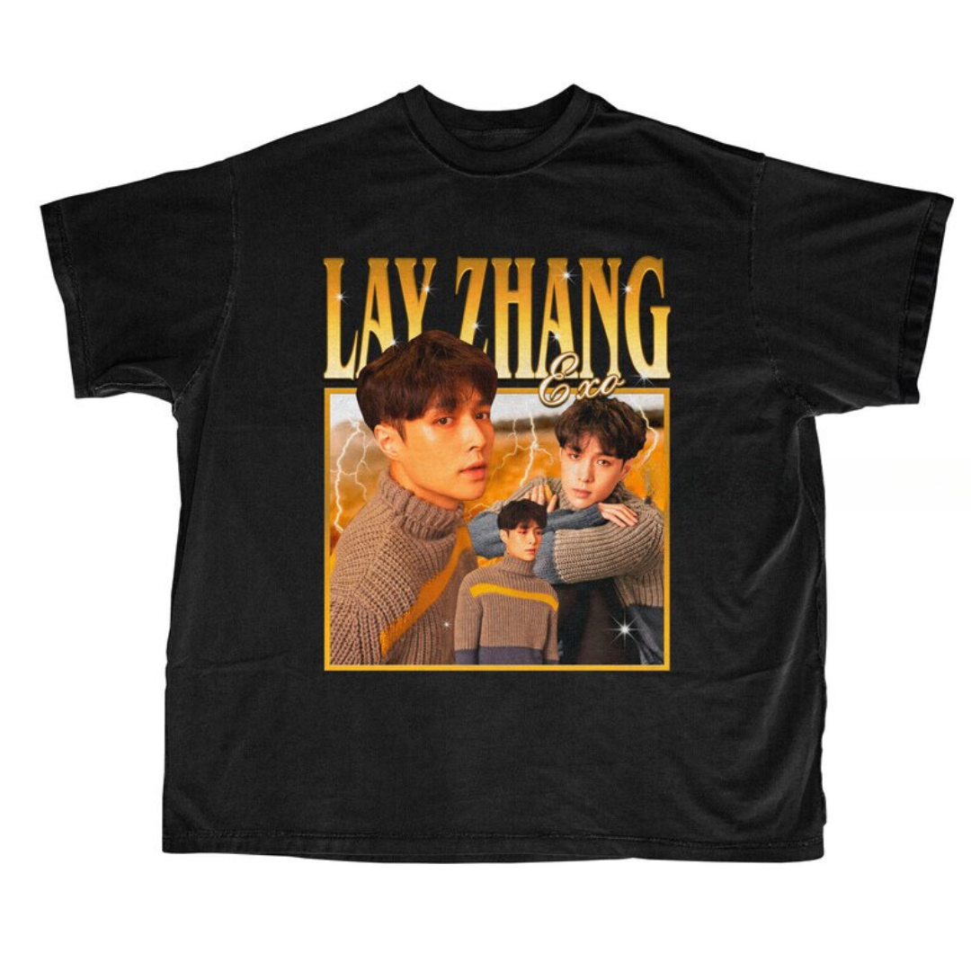 Camiseta Básica Exo Lay Zhang Graphic