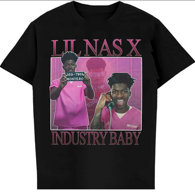 Camiseta Básica Lil Nas X Industry Baby