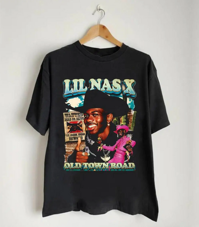 Camiseta Básica Lil Nas X Old Town Road