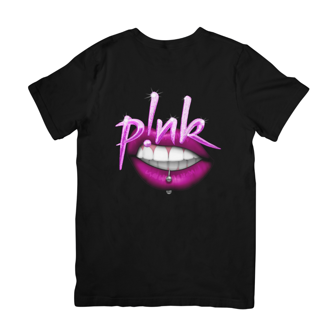 Camiseta Básica P!nk Lips