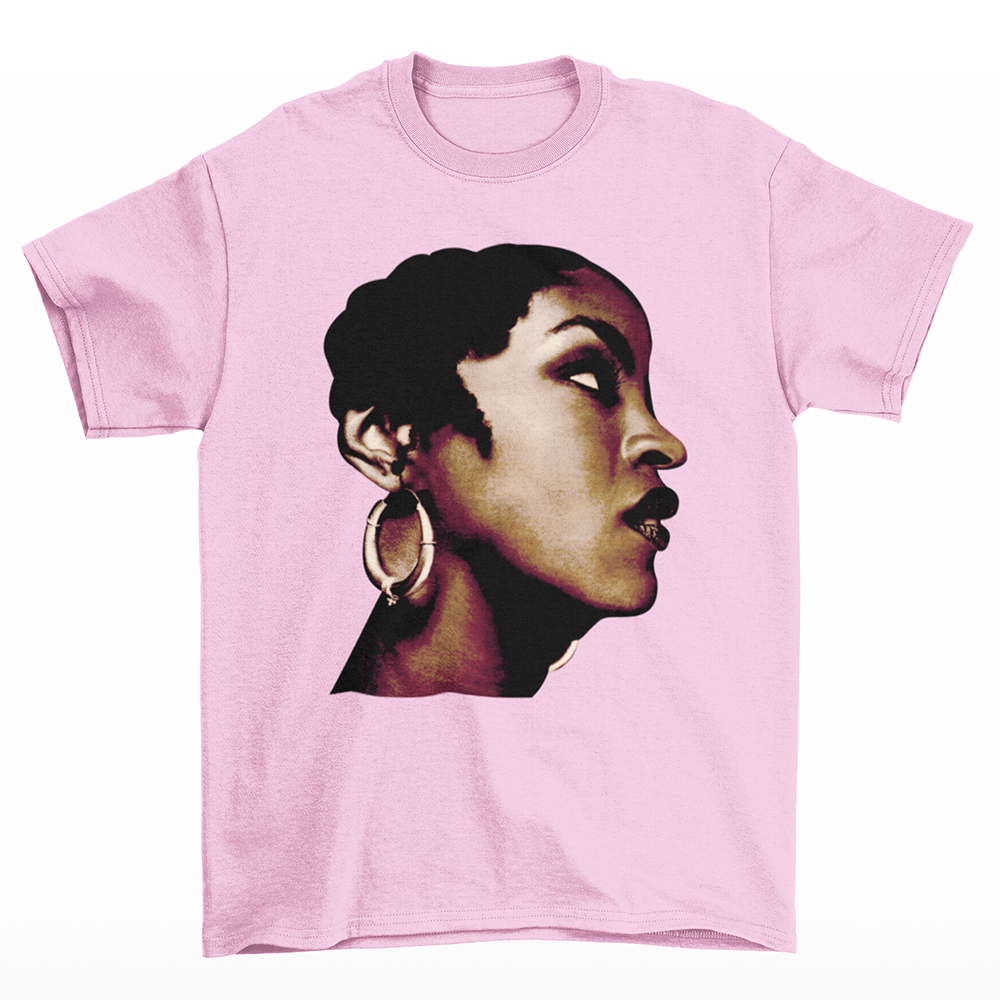 Camiseta Básica Lauryn Hill Vintage 80's- Rosa Bebe