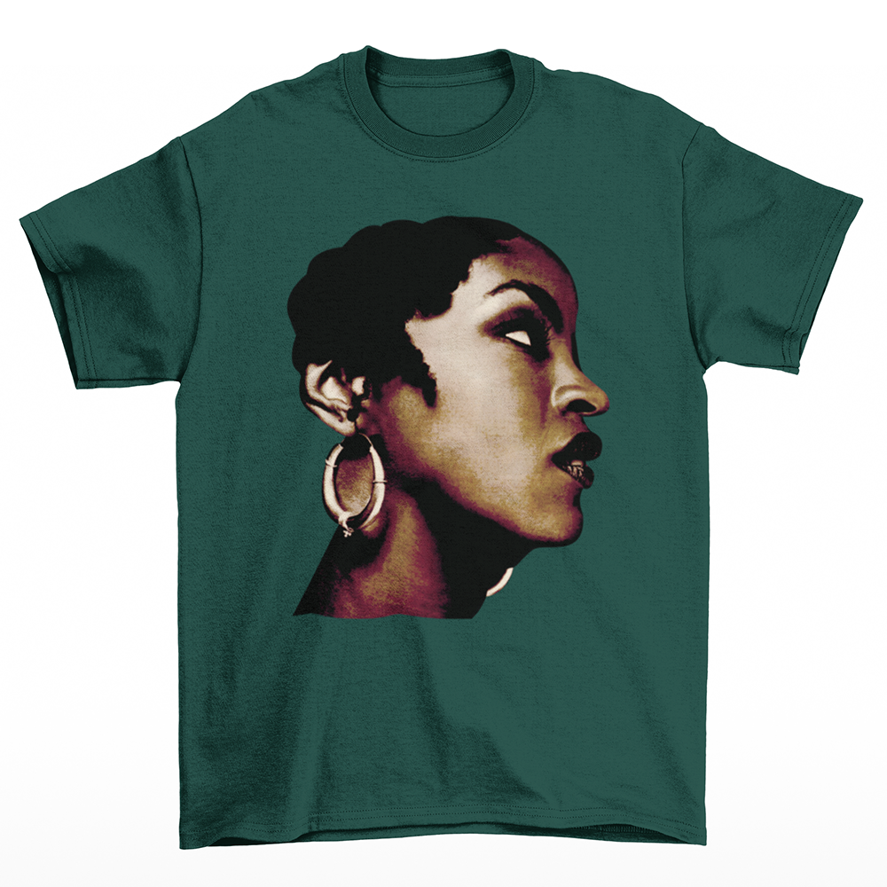 Camiseta Básica Lauryn Hill Vintage 80's- Verde