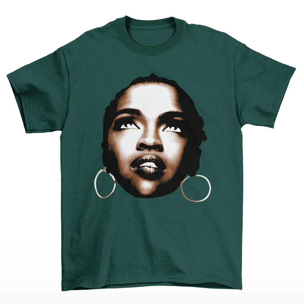 Camiseta Básica Lauryn Hill Vintage 90's-Verde