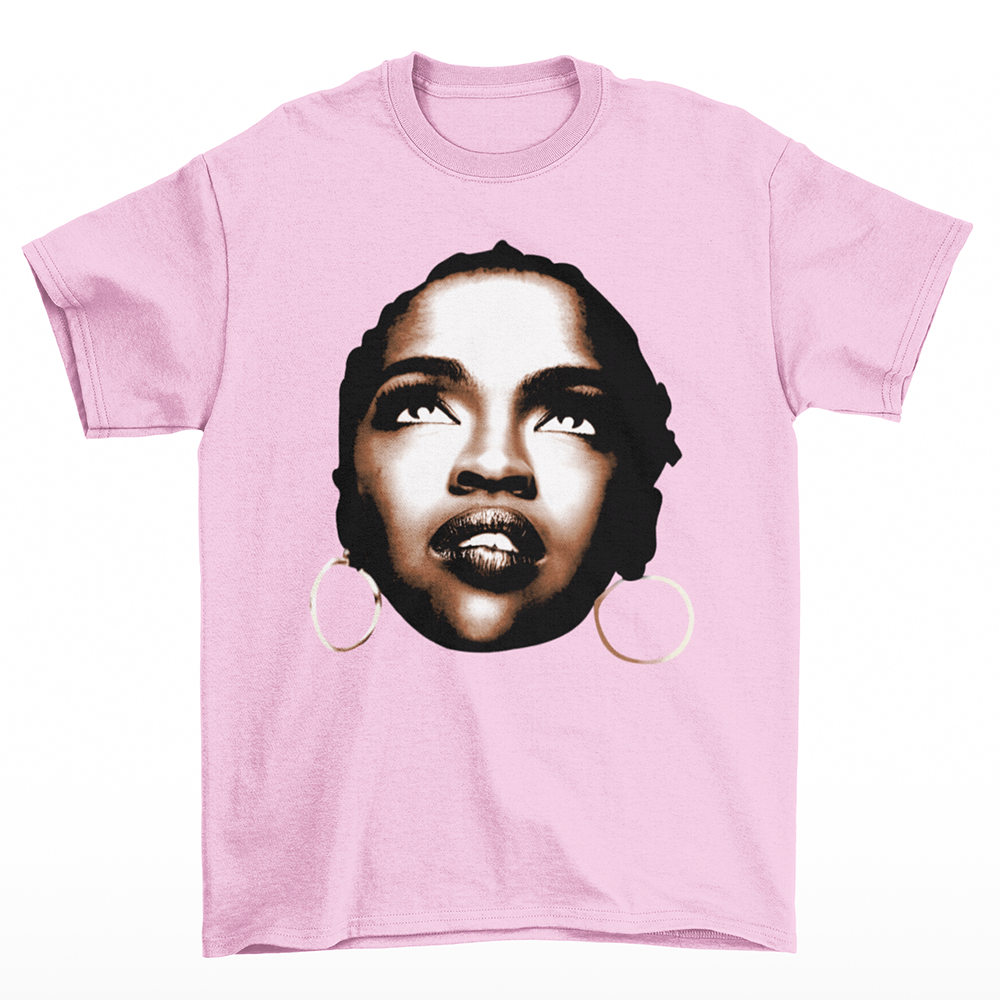 Camiseta Básica Lauryn Hill Vintage 90's- Rosa Bebe