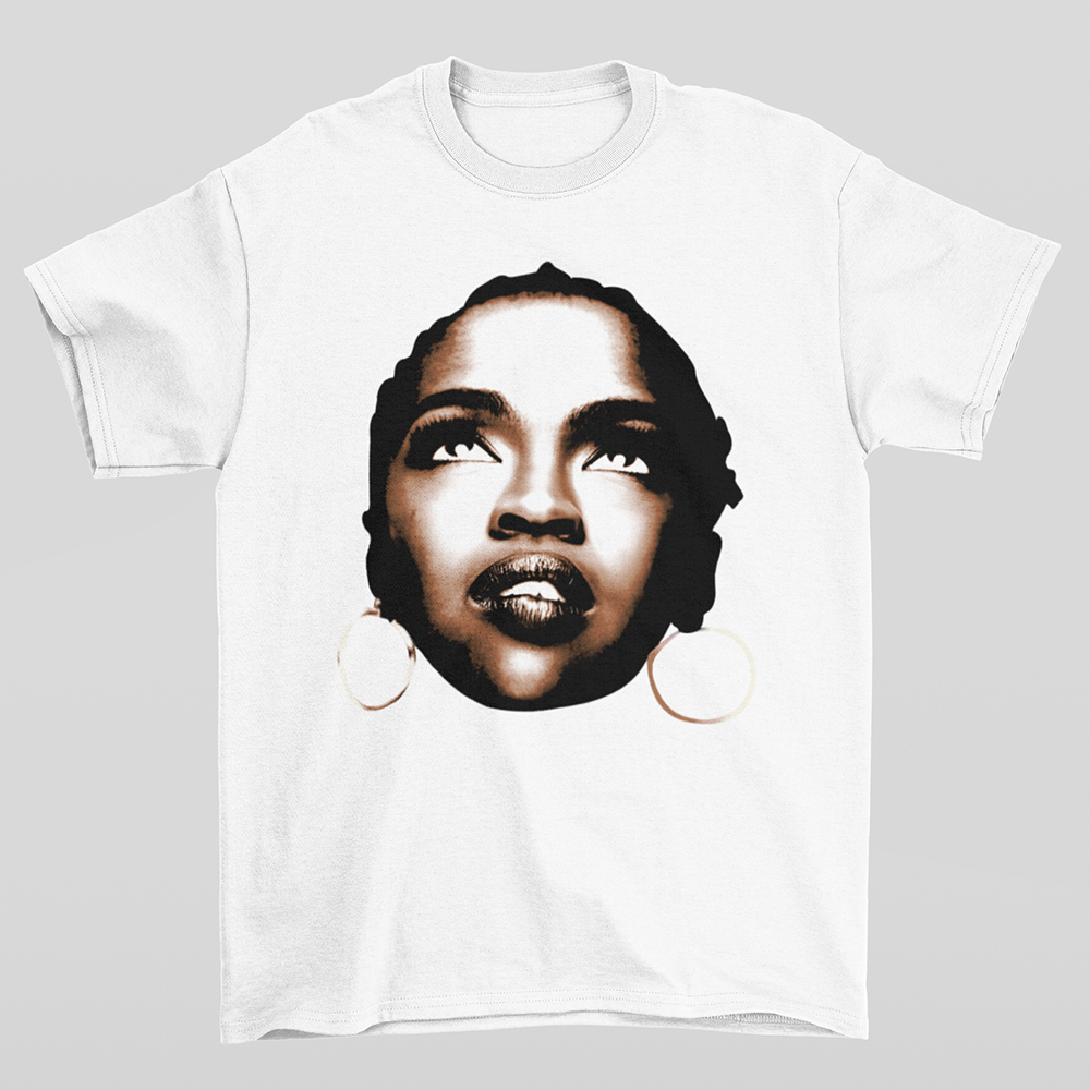 Camiseta Básica Lauryn Hill Vintage 90's- Branco