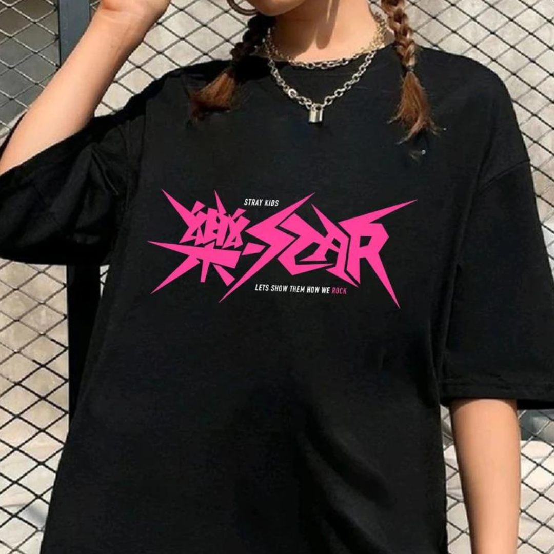 Camiseta Básica Stray Kids Let's Show How We Rock