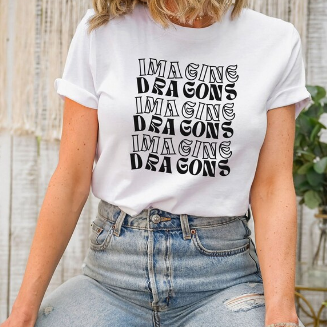 Camiseta Básica Imagine Dragons Lightning Thunder