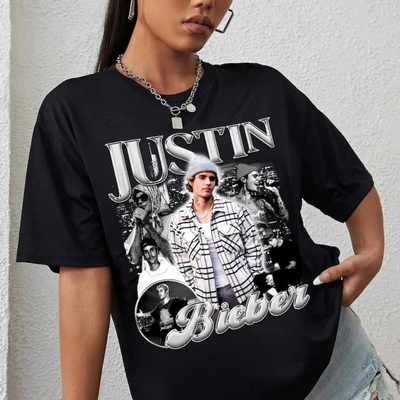 Camiseta Básica Justin Bieber Merch