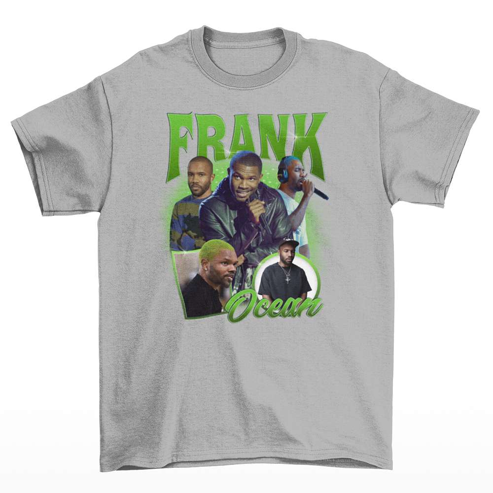 Camiseta Básica Frank Ocean Collab- cinza