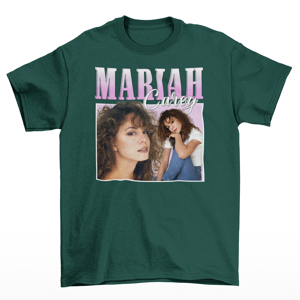 Camiseta Básica Mariah Carey Vintage- Verde