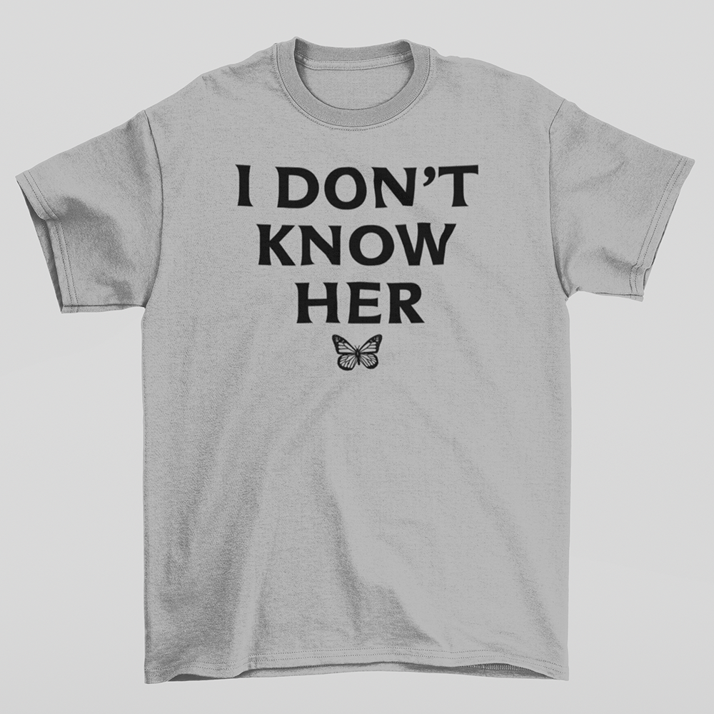 Camiseta Básica Mariah Carey I Don't Know Her- cinza