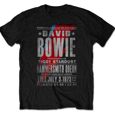 Camiseta Básica David Bowie Merch