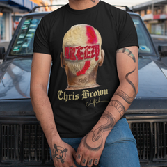 Camiseta Básica Chris Brown Breezy Hair Graphic