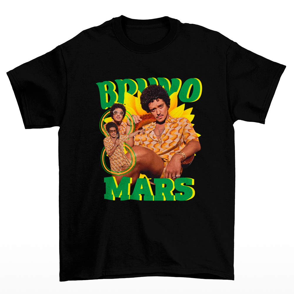 Camiseta Básica Bruno Mars Summer Vintage Vibes