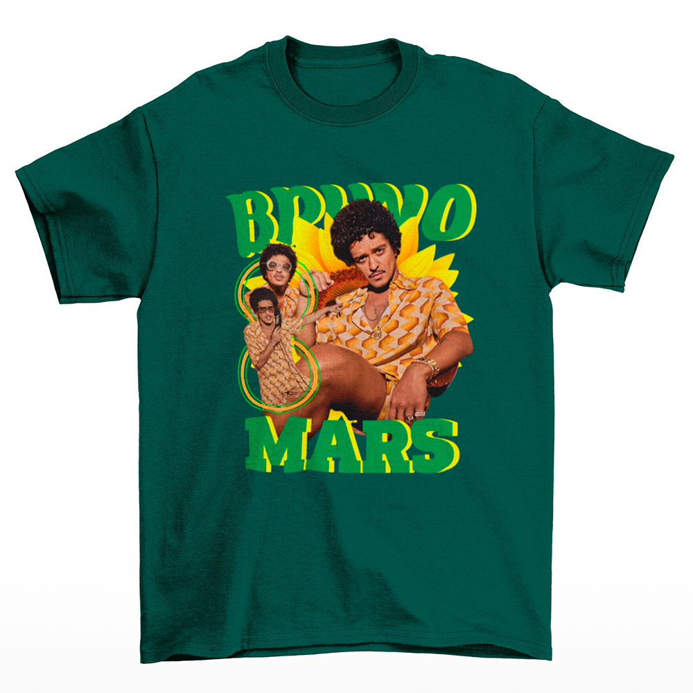 Camiseta Básica Bruno Mars Summer Vintage Vibes