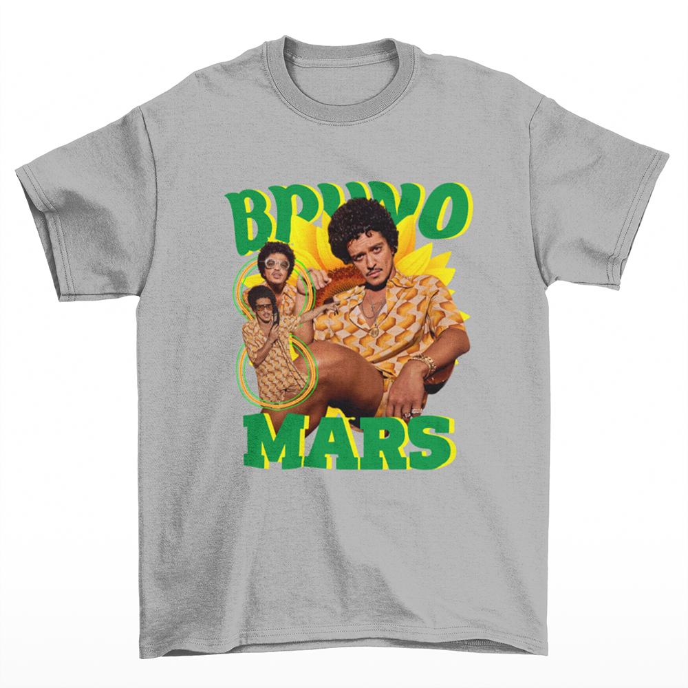 Camiseta Básica Bruno Mars Summer Vintage Vibes