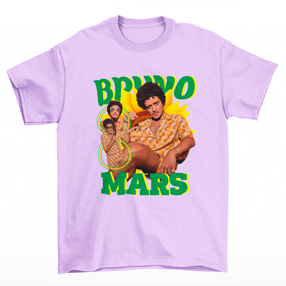 Camiseta Básica Bruno Mars Summer Vintage Vibes