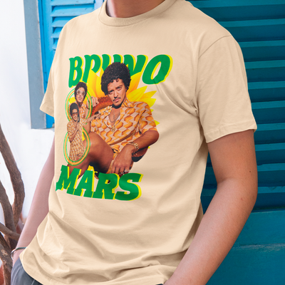 Camiseta Básica Bruno Mars Summer Vintage Vibes