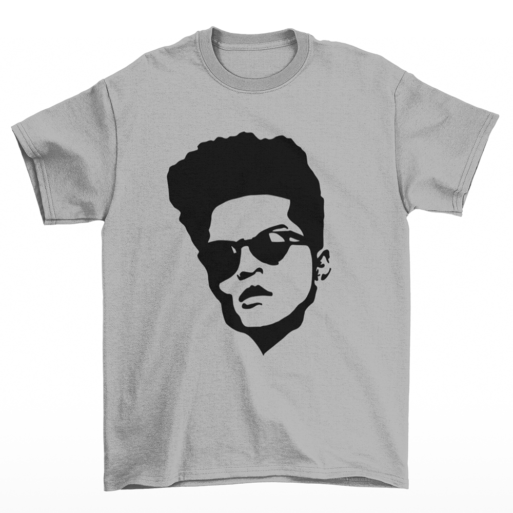 Camiseta Básica Bruno Mars Draw