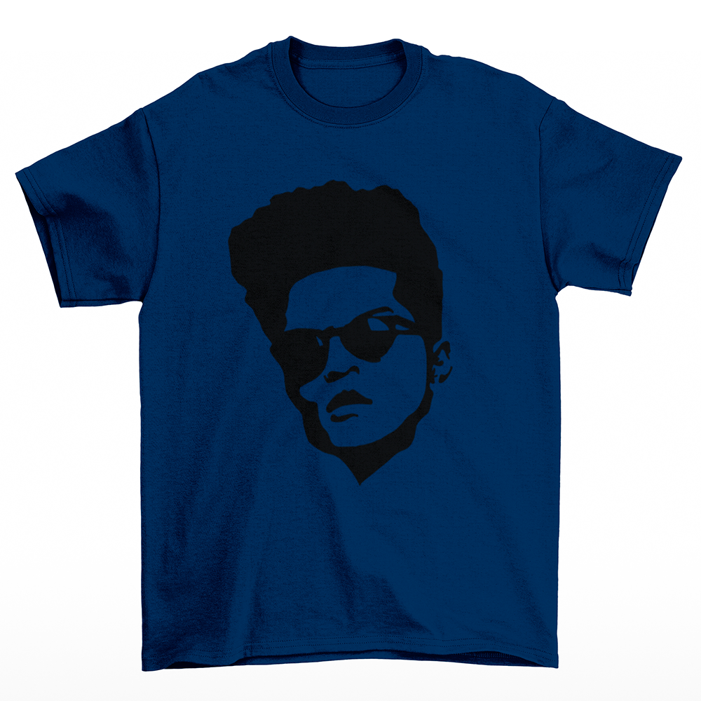 Camiseta Básica Bruno Mars Draw