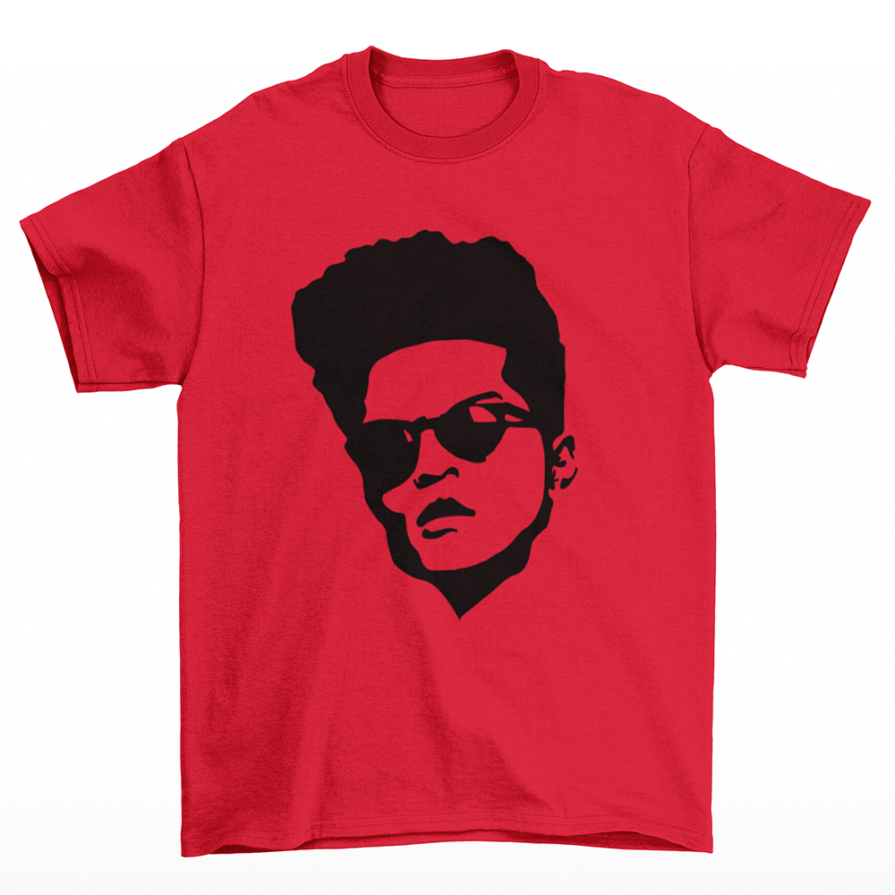 Camiseta Básica Bruno Mars Draw