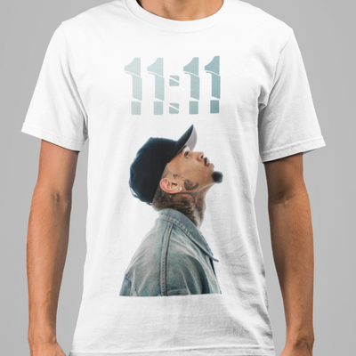 Camiseta Básica Chris Brown 11:11- BRANCO