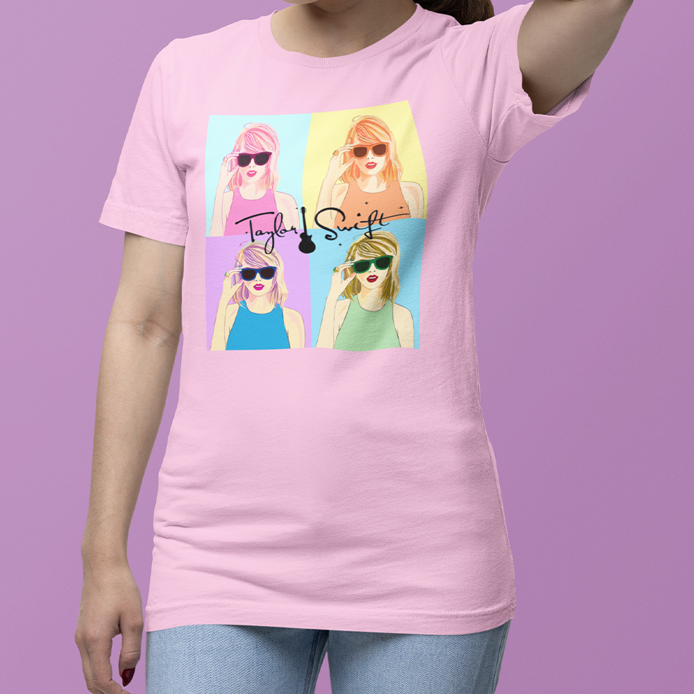 Camiseta Básica Art Pop Taylor Swift