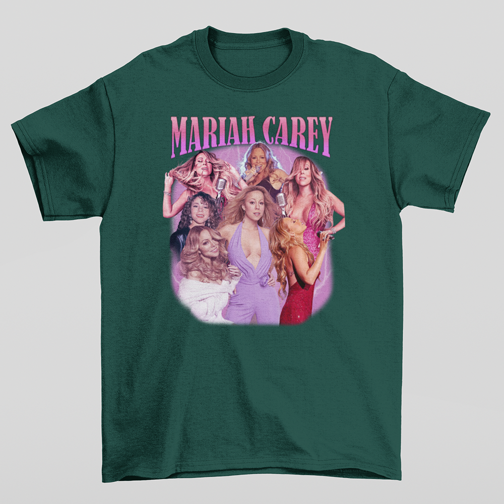 Camiseta Básica Mariah Carey Aesthetic- VERDE