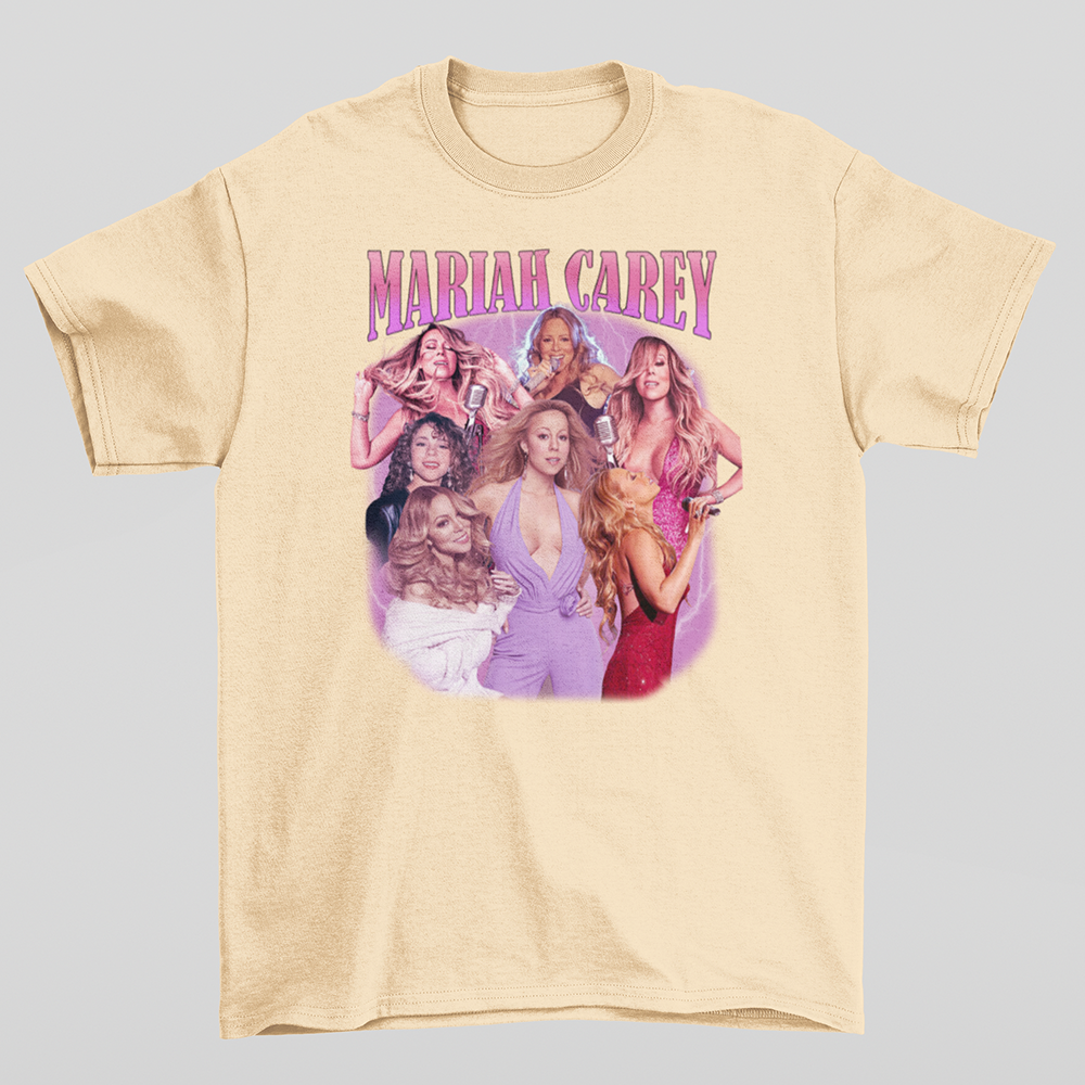 Camiseta Básica Mariah Carey Aesthetic- PÉROLA