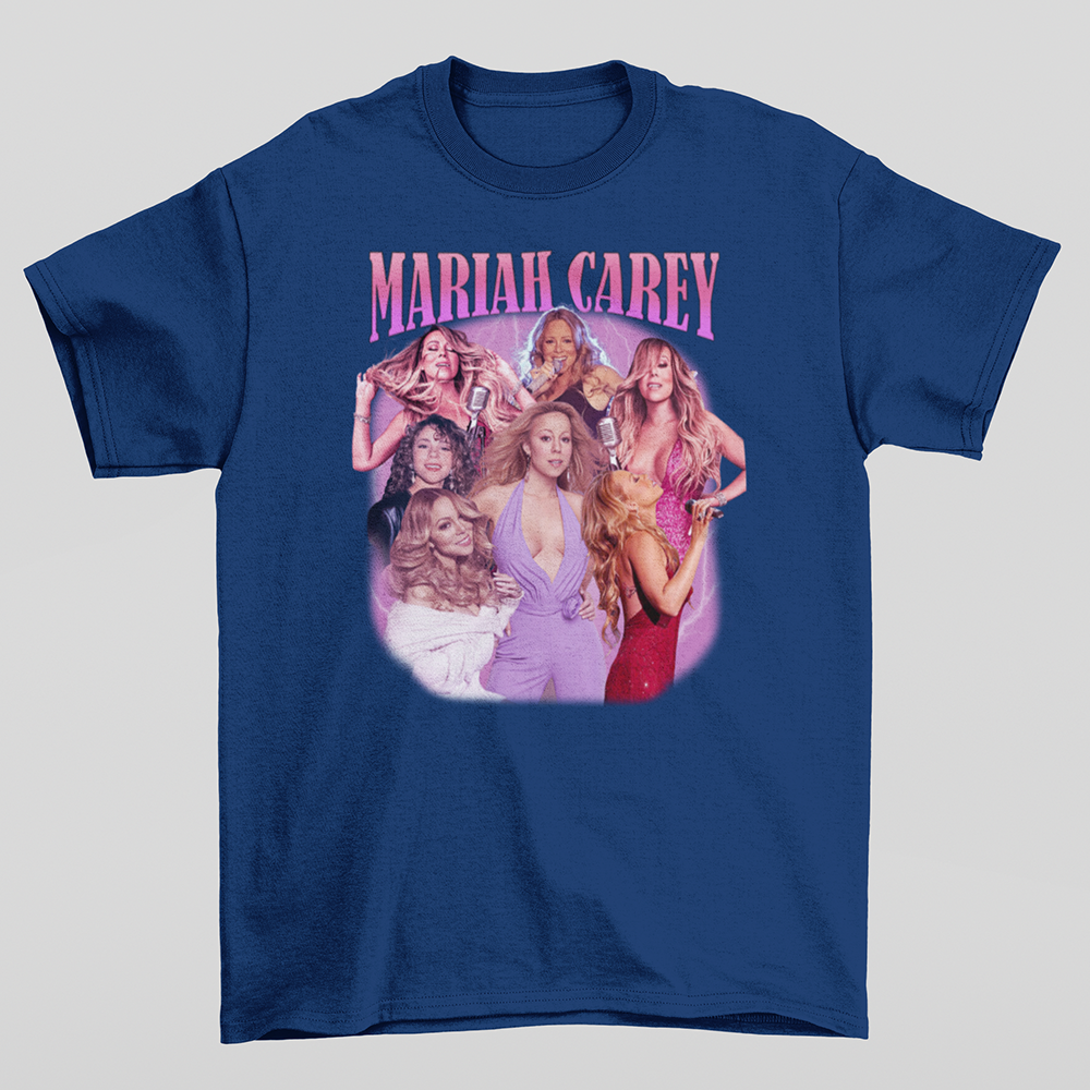 Camiseta Básica Mariah Carey Aesthetic- AZUL-MARINHO