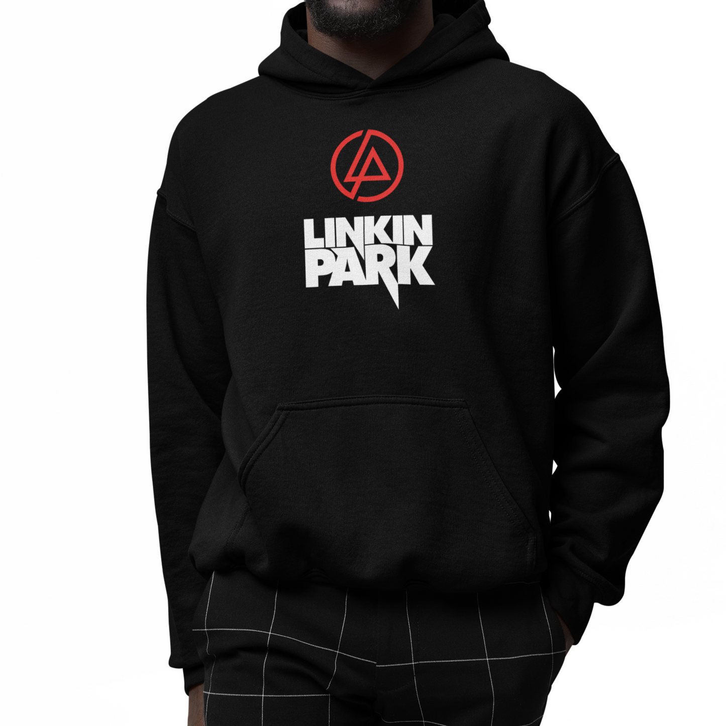 Moletom Canguru Linkin Park Banda - preto