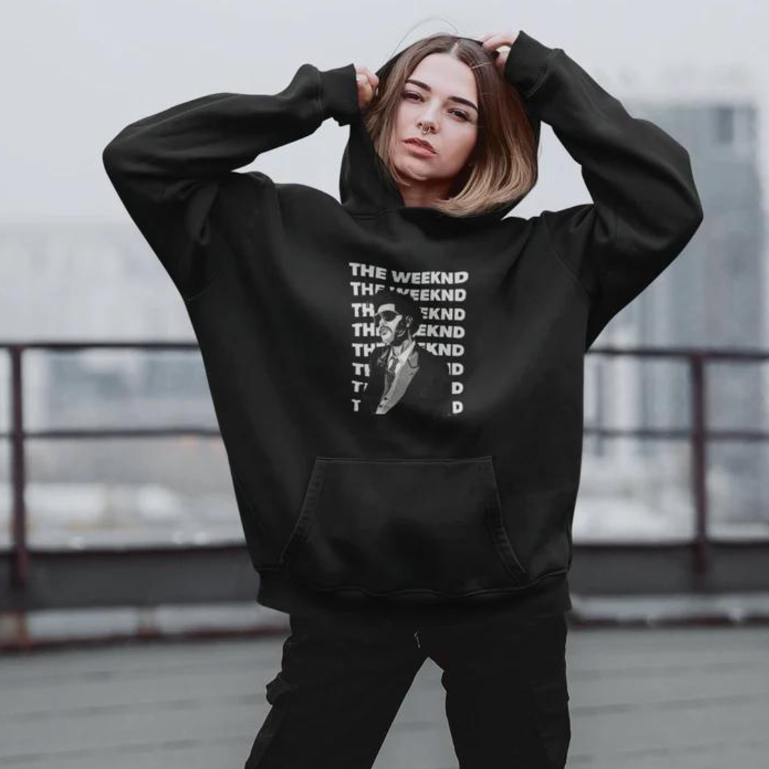 Moletom Canguru The Weeknd Vintage - preto