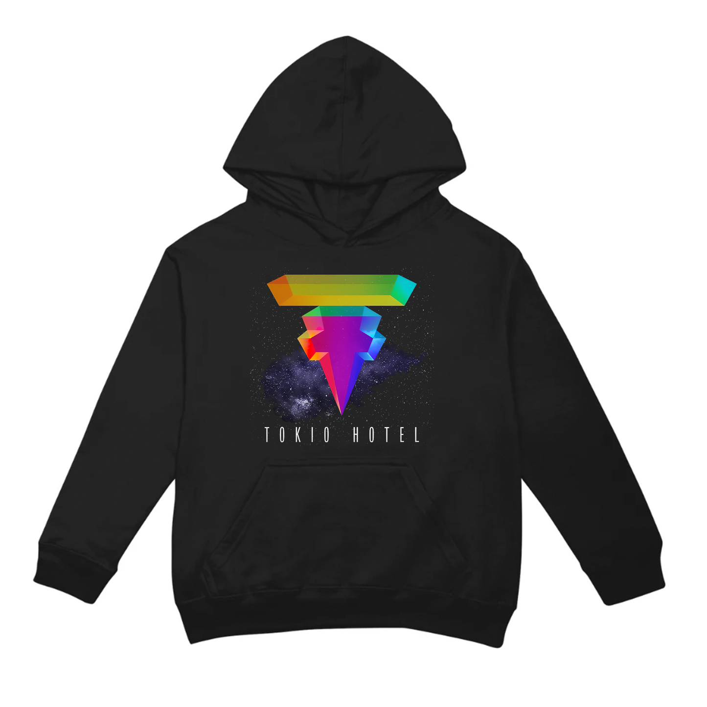 Moletom Canguru Tokio Hotel Galaxy Logo - preto