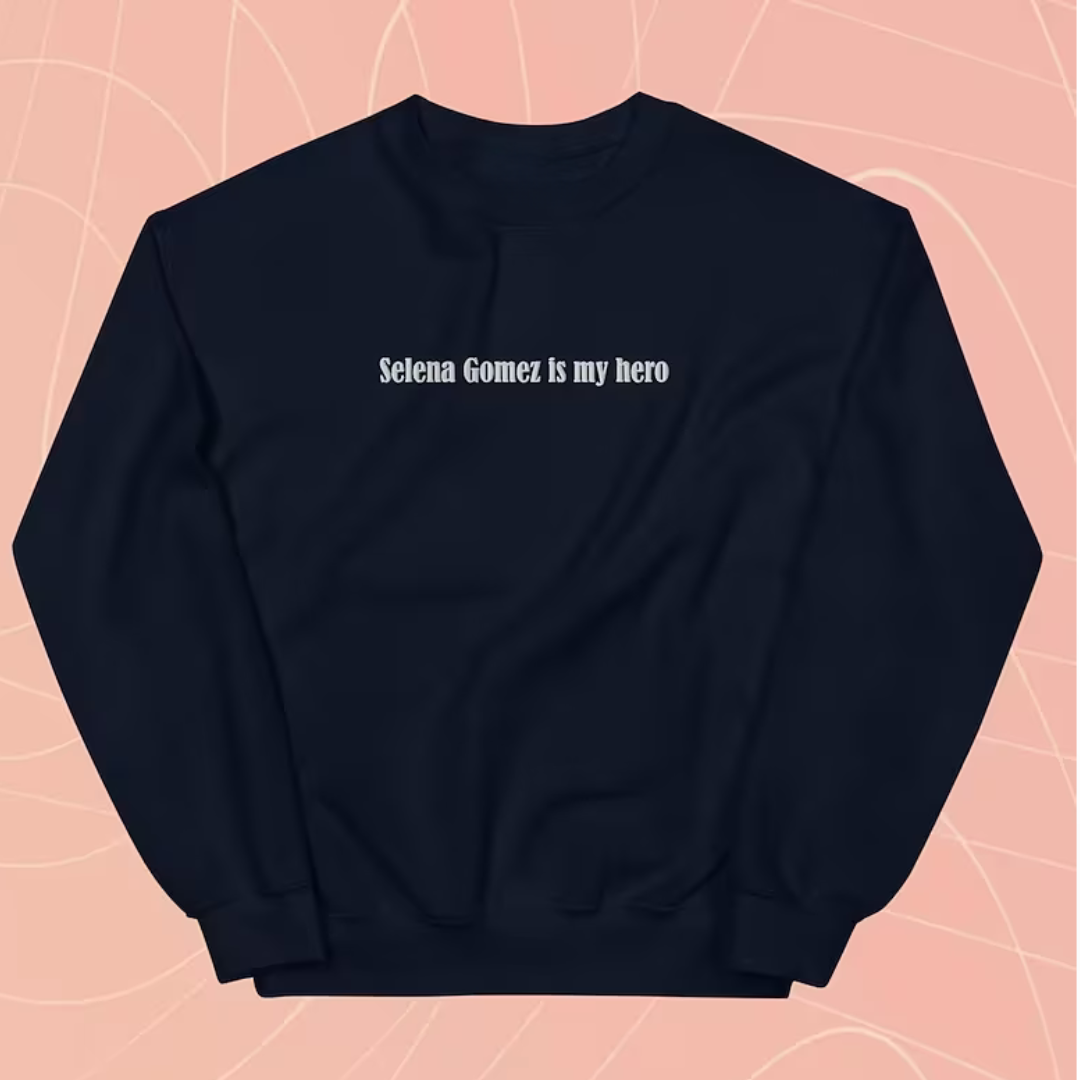 Moletom Gola Redonda Selena Gomez Hero - preto
