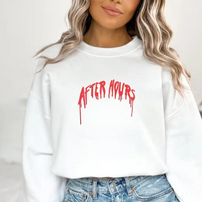 Moletom Gola Redonda The Weeknd After Hours - branco