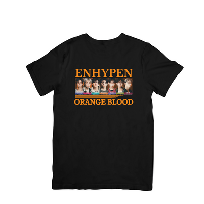Camiseta Básica Enhypen Orange Blood