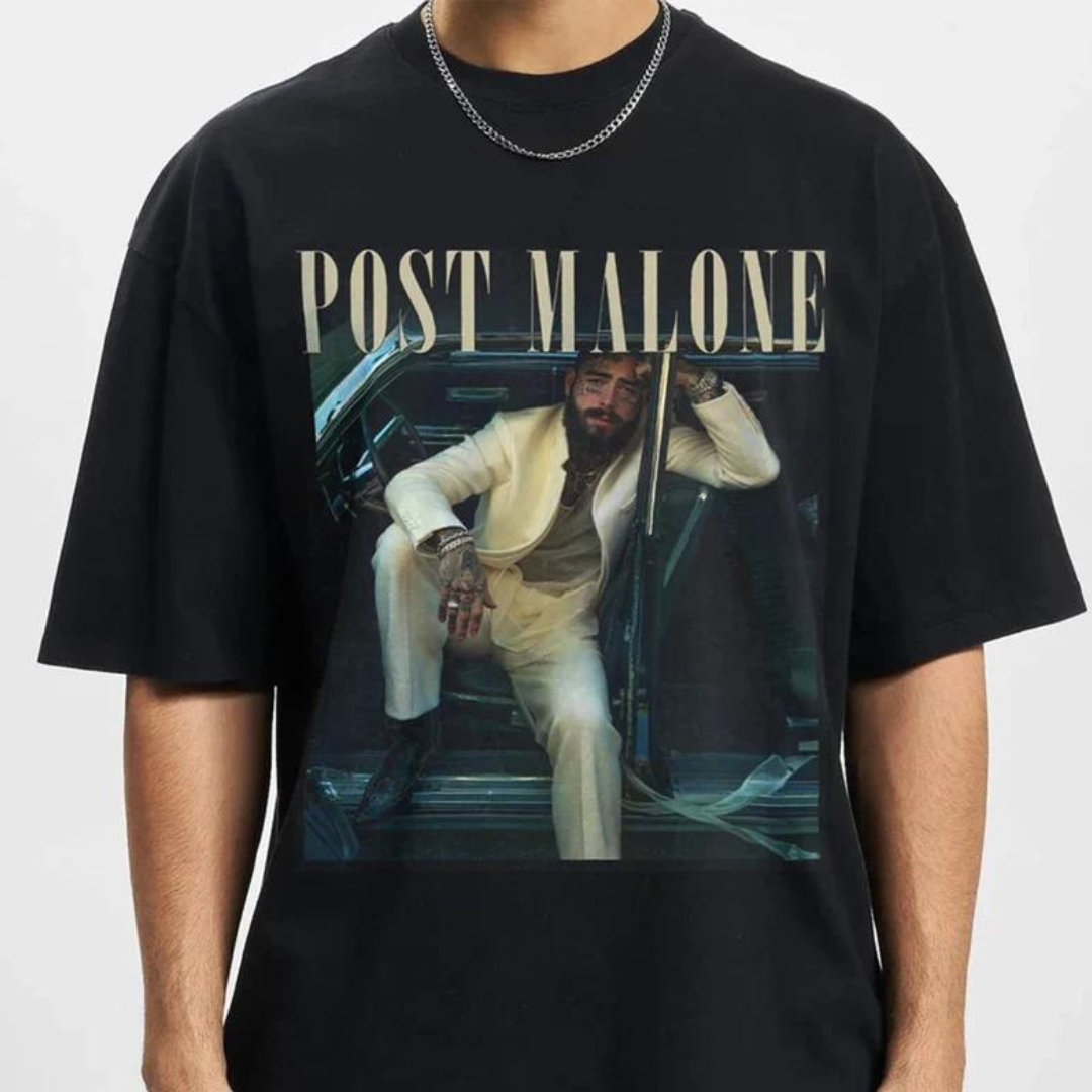 Camiseta Básica Post Malone 90'S Inspired