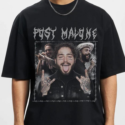 Camiseta Básica Post Malone Rap Music