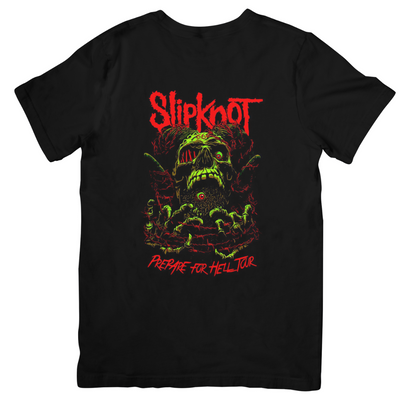 Camiseta Básica Slipknot Prepare For Hell Tour