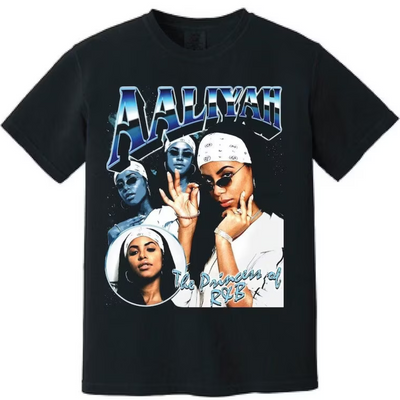 Camiseta Básica Aaliyah Princess Of R&B