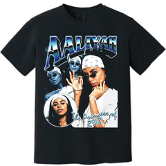 Camiseta Básica Aaliyah Princess Of R&B