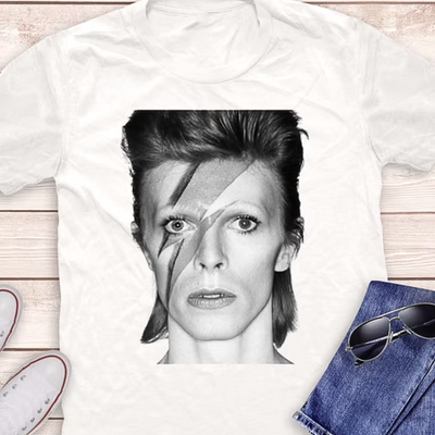 Camiseta Básica David Bowie P&B